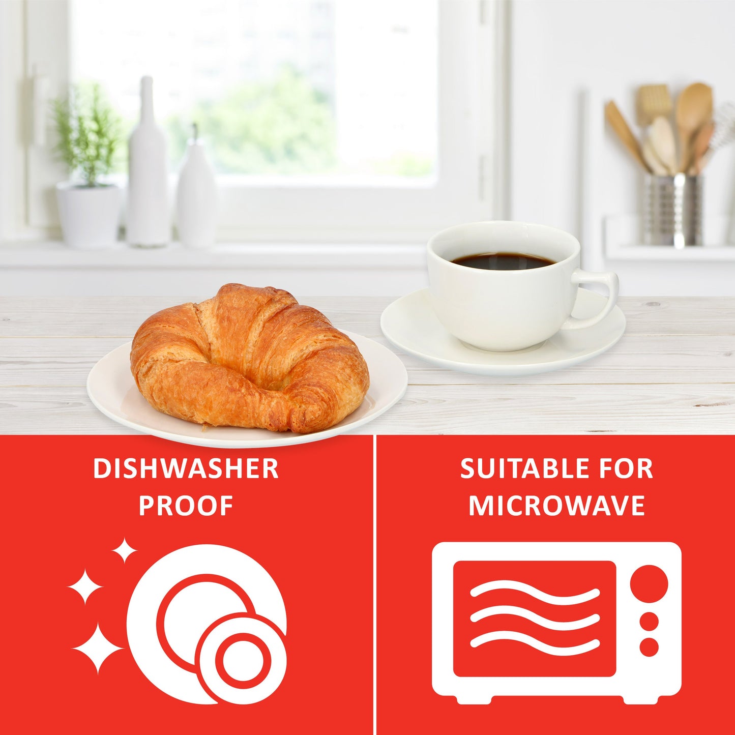 Alpina Serviesset 8 Persoons – 40 Delig Wit Servies 🍽️