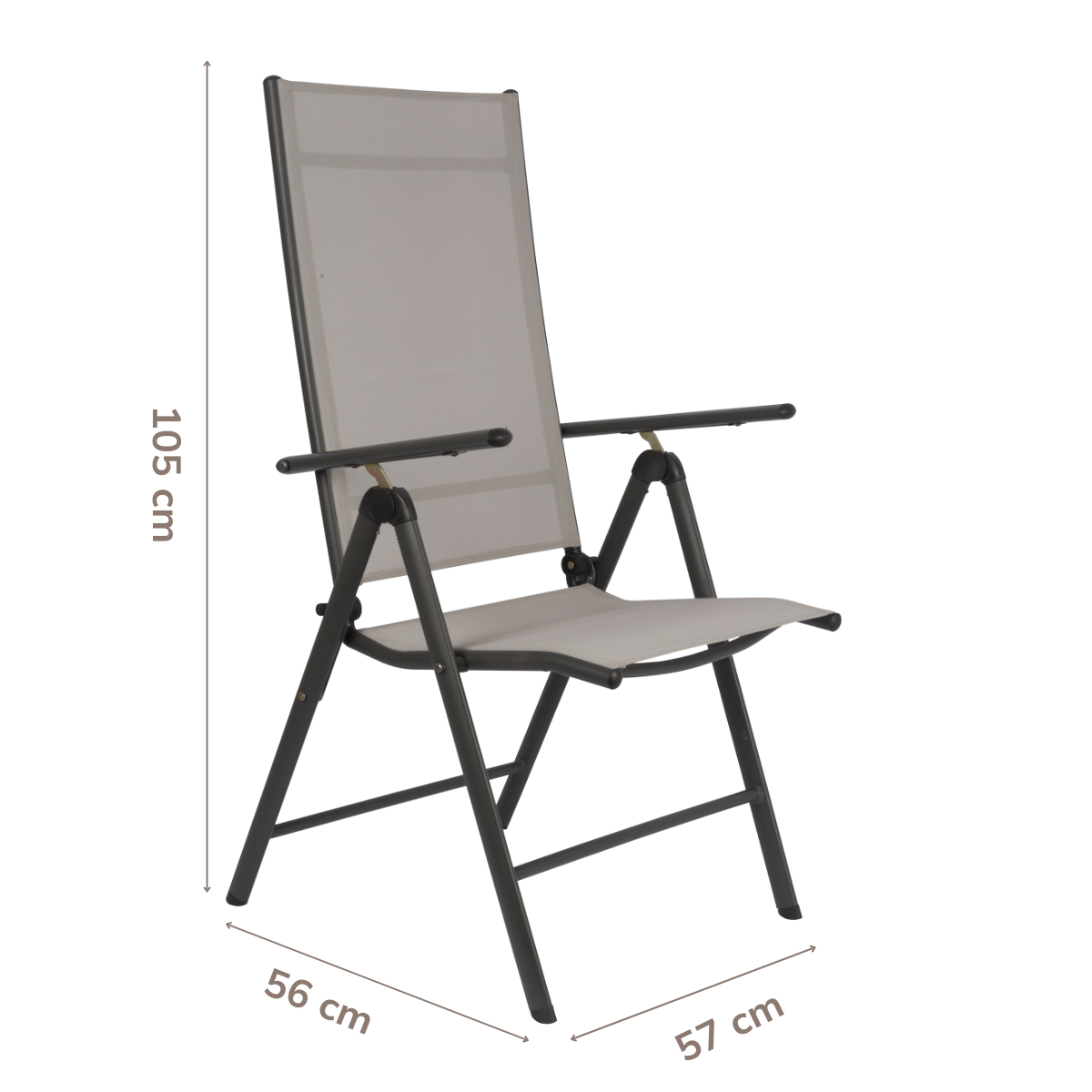 Lifetime Garden Santiago Tuinstoelen Set van 2 – Verstelbaar & Opvouwbaar