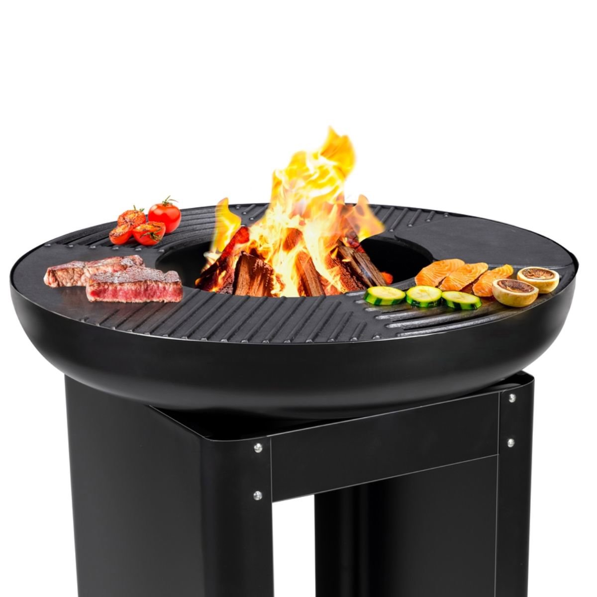 alpina Vuurkorf met Teppanyaki Grill – Warmte en Koken in Één