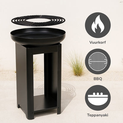 alpina Vuurkorf met Teppanyaki Grill – Warmte en Koken in Één