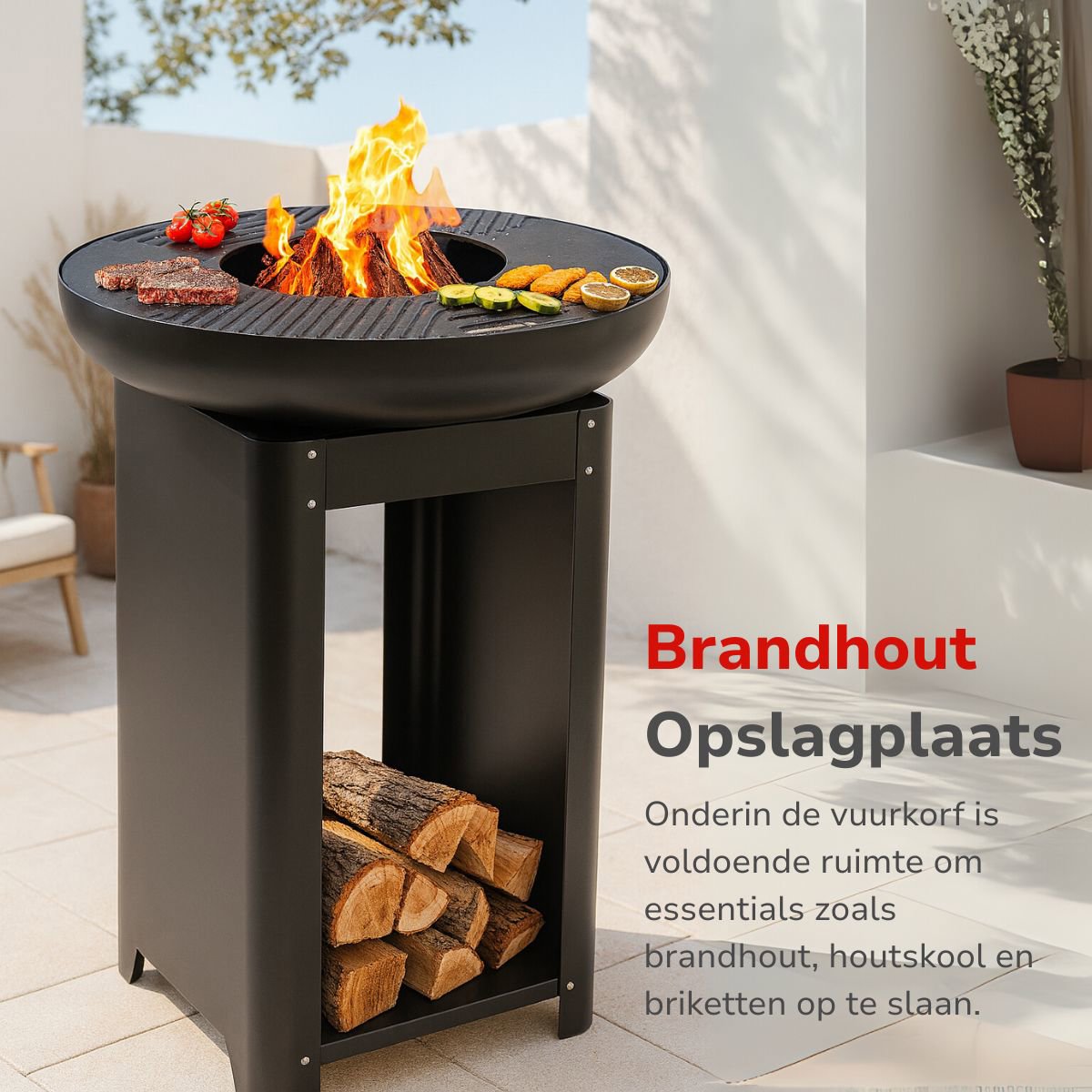 alpina Vuurkorf met Teppanyaki Grill – Warmte en Koken in Één