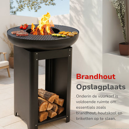 alpina Vuurkorf met Teppanyaki Grill – Warmte en Koken in Één