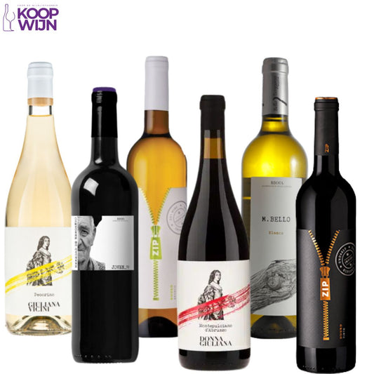 Wijnpakket Grand Tour Europa (6 flessen)